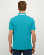 48 hhrs short sleevespolo blue shirt T-shirt - Image 3