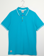 48 hhrs short sleevespolo blue shirt T-shirt