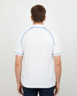 48 hrs jersey polo white T-shhirt  collard top short sleeved peyton - Image 4
