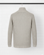 KENSINGTON EASTSIDE MENS WAFFLE KNITE  JUMPER PULLOVER beige - Image 2