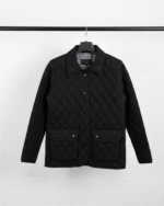 LIGHTWEIGHT QUILTED WOMEN JACKETCOAT IN BLACK