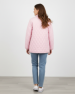 LIGHTWEIGHT QUILTED WOMEN JACKETCOAT IN PINK - Image 2