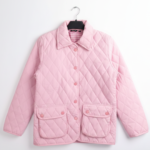 LIGHTWEIGHT QUILTED WOMEN JACKETCOAT IN PINK