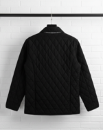 LIGHTWEIGHT QUILTED WOMEN JACKETCOAT IN BLACK - Image 4