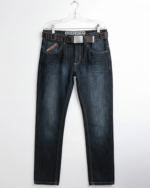 loyal and saith 7 series mens straight leg jeans black